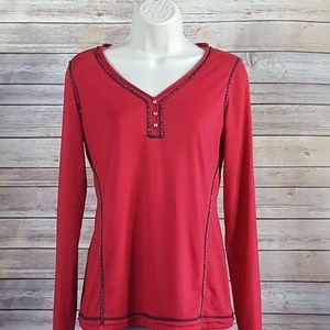 long sleeve top with embellishment beading